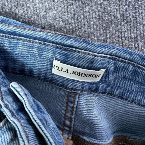 Ulla Johnson Otto Tie Waist Crop Jeans Ultra High Rise High Waisted Sz 2 - Picture 10 of 12